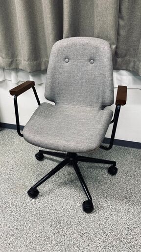 デスクチェア おしゃれ パソコンチェア　　 肘付き 木製 アンティーク 北欧　中古