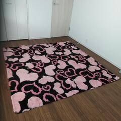 ハート柄 カーペット ２畳
