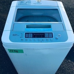 1696番 LG✨電気洗濯機✨WF-C55SW‼️