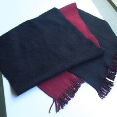 黒とえんじ リバーシブルマフラー