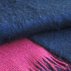 黒とえんじ リバーシブルマフラーの画像