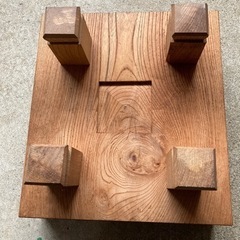木彫り将棋盤の画像