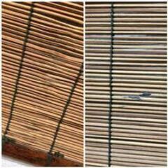 🔷🔶🔷〇UT3/50 時代　透かし竹簾　長さ173cmｘ幅44cm/簾 すだれ 美術品 お座敷すだれ 竹簾子 簀垂 寺院仏具　古民具　仏具　※金具無　🔷🔶🔷の画像