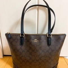 Coach コーチ トートバッグ A4サイズOK ブラウン