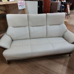 【愛品倶楽部柏店】　ニトリ　コウテイ３　Ｎシールド　ハイバック３人掛けソファ　ベージュの画像