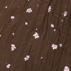 新品 マジェスティック レゴン プリントワッシャー スカート 花柄 ブラウンの画像