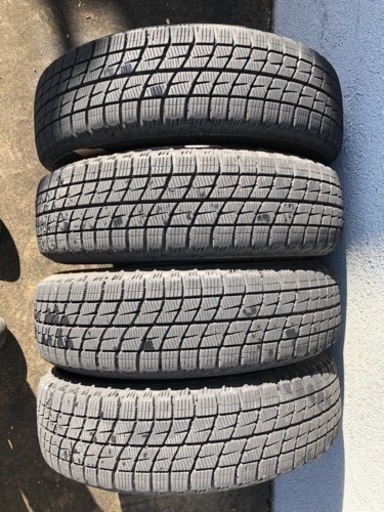 【値下げ♡美品】ブリヂストンスタッドレスタイヤホイール付き4本セット　軽自動車用155/65R13