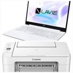 【新品・未開封】LAVIEノートパソコン+Canonプリンター　...