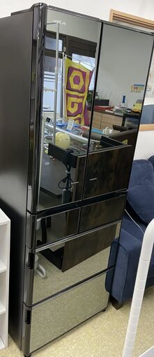 日立　HITACHI　5ドアノンフロン冷凍冷蔵庫　R-X5700F(X)型　2016年製　555L　サイズ記載　説明欄必読
