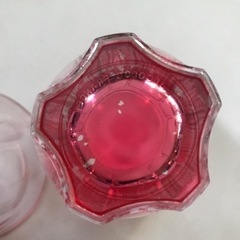 ピンクのグラス　2個の画像