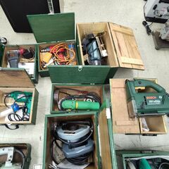 電動工具 大量 まとめ売り リョービ マキタ ボッシュ 日立 自作箱付き RYOBI makita BOSCH HITACHIの画像
