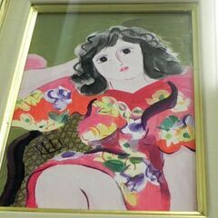 東弘孝 油絵 LaFemme 額付き ラ・ファム 絵画 額装 インテリア 札幌市 厚別区の画像