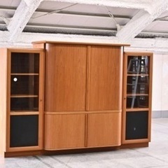 最高級　大型テレビ台　キャビネット　4分割　