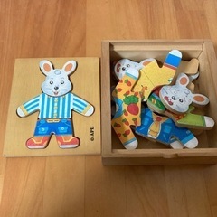 木製パズルウサギちゃん