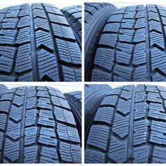ダンロップ スタッドレスタイヤ WINTER MAXX WM02 17年製 185/65R15 4本の画像