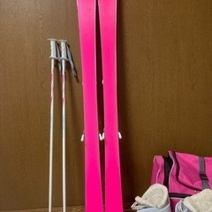 （お譲り先決定）スキー5点セット 女子 140 の画像