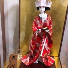 久月監製　柴田家千代作 日本人形（花嫁人形）　6号　花嫁（赤の画像