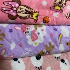 女の子用　冬物ボア敷パッド3枚セット　70✖️120cm 保育園...
