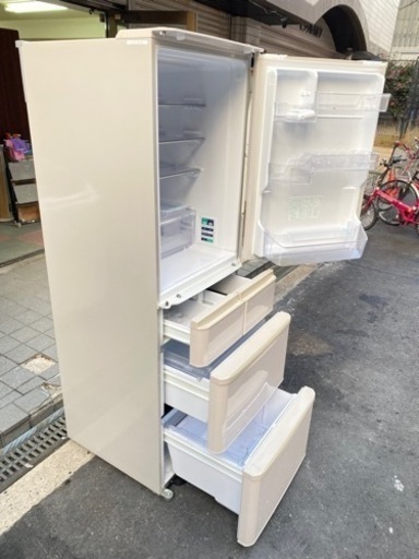 ?美品　ファミリー冷蔵庫シャープ425L 自動製氷?大阪市内配達設置無料??保証有り