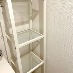 IKEAの白い棚 シェルフ ランドリー用でも本棚でもOK【引っ越し中に付き大放出中】の画像