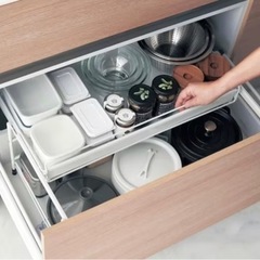 キッチン用引き出し用スライドラック　幅67cm 奥行33cmの画像