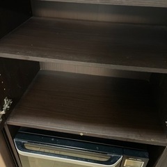 食器棚、電子レンジ、収納棚付き　キッチン用品の画像