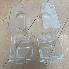 HOEI小鳥用エサ入れ2セット　飛び散りる防止の囲い付き