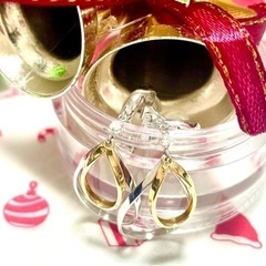 イヤリング　ゴールド&シルバー色