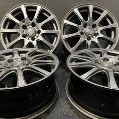 YFC LAYCEA レイシア 社外ホイール 16インチ 4本 6.5J5HPCD114.3+53 ヴォクシー ステップワゴン ノア等　(VHV644) クレジットカード QRコード決済可能