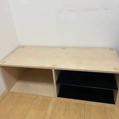 スピーカー台（ガラス棚付き）の画像