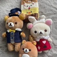 ぬいぐるみlリラックマなど