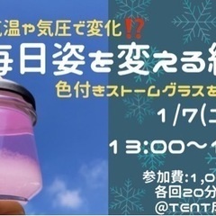 毎日姿を変える結晶【ストームグラス】作り