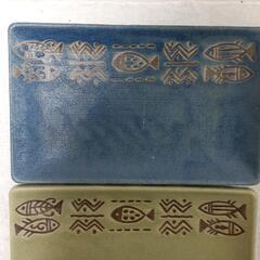 魚柄  皿  2枚の画像