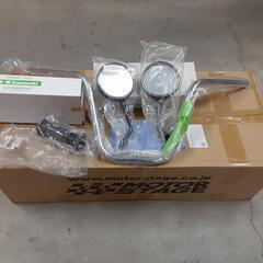 オートバイ用ハンドルとミラー