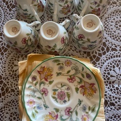 英国製Minton,Haddon Hall,６人テイーセットの画像