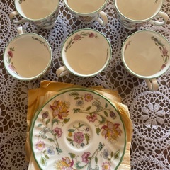 英国製Minton,Haddon Hall,６人テイーセットの画像