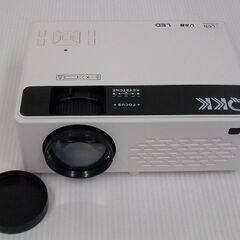 QKK Wi-Fi小型液晶プロジェクター スクリーン用布付き A...