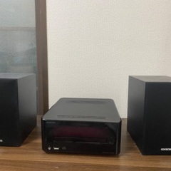 【未使用展示品】オンキヨー ONKYO ミニコンポ　CDレシーバーシステム ブラック X-U6(B) [ワイドFM対応 /Bluetooth対応]