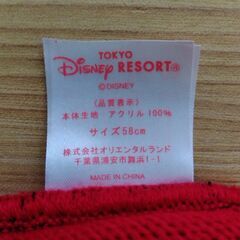 【未着用】ミニーマウスニットキャップの画像