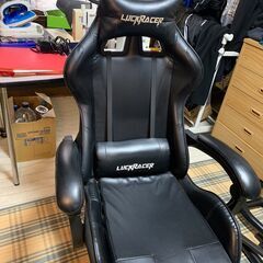商談中LUCKRACER ゲーミングチェア オットマン オフィス...