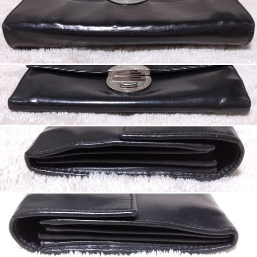 プラダ PRADA 長財布 ブラック 黒 サークル金具 箱つき