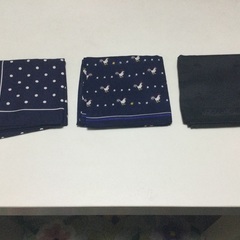 未使用　メンズ　ブランドハンカチ　3点セット