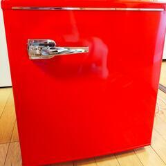 【無料配送】1ドア レトロ 小型冷蔵庫 48L 2018年製