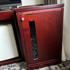 ブラウン ブックシェルフ　ガラス棚　家具　ガラス　収納　棚　アン...
