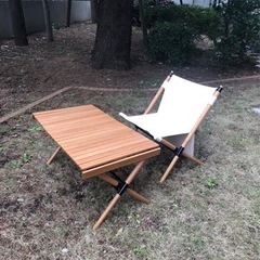 引取のみhangout組立式テーブルイスチェアセット　キャンプ　...
