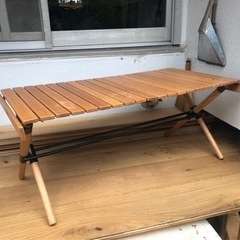 引取のみhangout組立式テーブルイスチェアセット　キャンプ　グランピング　ベランダ　テラスにの画像