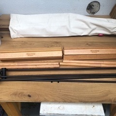 引取のみhangout組立式テーブルイスチェアセット　キャンプ　グランピング　ベランダ　テラスにの画像