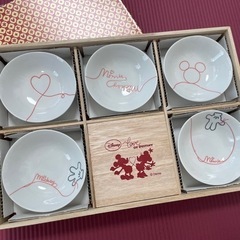 ミッキー＆ミニー　小皿5点セットの画像
