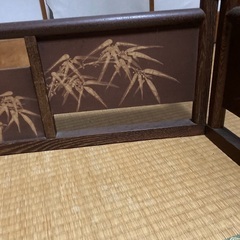 木製和風ハンガーラック　折りたたみ式の画像