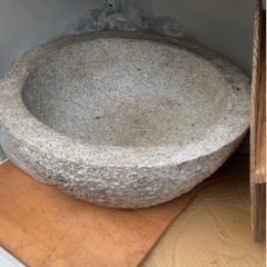 【最終価格‼️】餅つきにどうぞ！石うすと石うす台‼️の画像